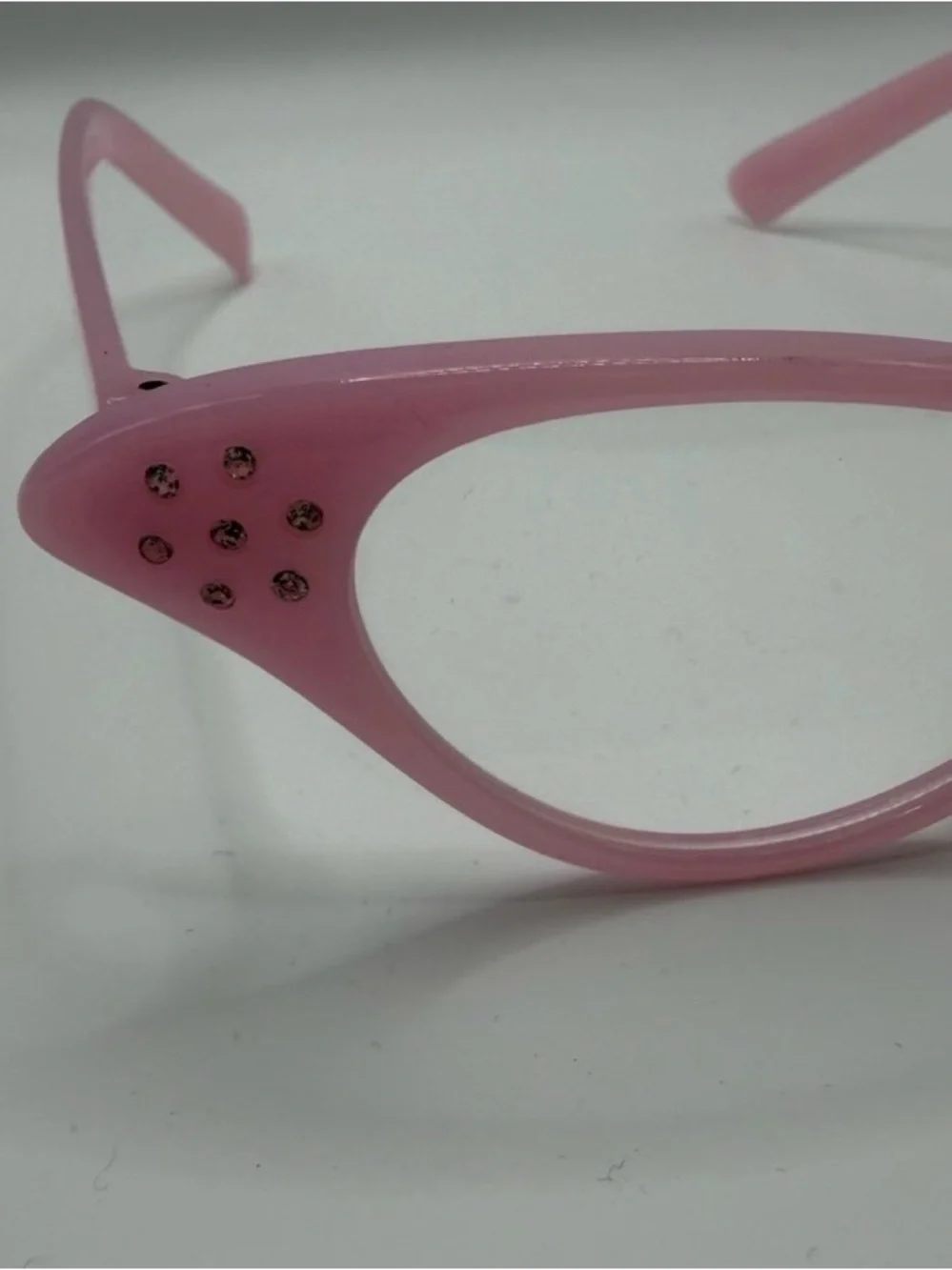 Retro Cat Eye Glasses Bundle Pink Rhinestone Frames & Black Sunglasses